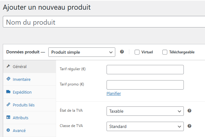 WooCommerce Guide - Onglets WooCommerce